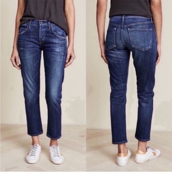Citizens of Humanity Emerson Slim Boyfriend Jean Blue Ridge Denim Casual Women’s - Picture 1 of 14